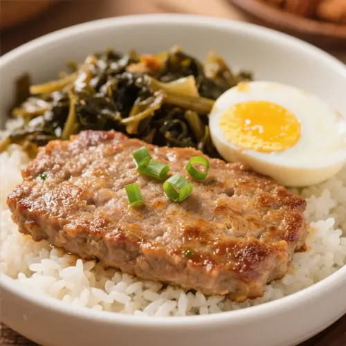 咸蛋 / 梅菜蒸肉餅飯