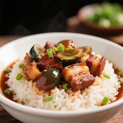 紅燒豬頭肉蛋飯